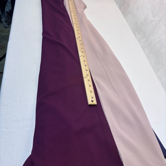 Donna Karan New York Women's Cap-Sleeve Colorblocked Sheath Midi Dress Size 14 - Picture 12 of 13